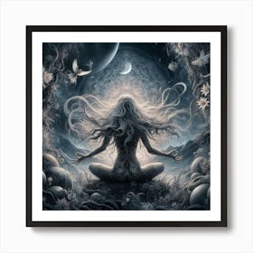 On the third day, she healed herself Art Print