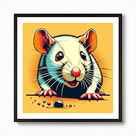 Pop Rat 4 Art Print