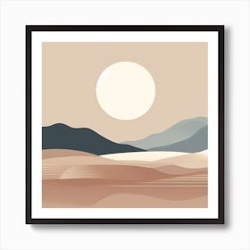 Desert Landscape 2 Art Print