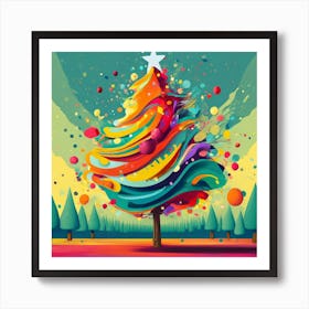 Christmas tree 1 Art Print