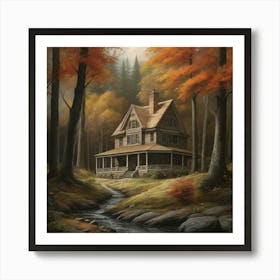 Cabin In The Woods 3 Art Print