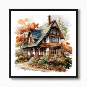 House In The Woods Art Print