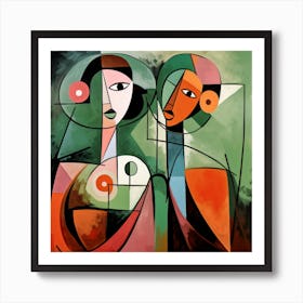 Two Women Art Print