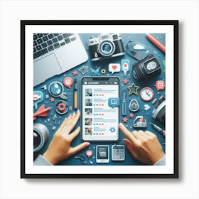 Social Media Icons 2 Art Print