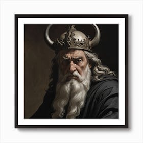 Portrait Of Odin Art Print