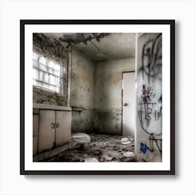 Abandoned Bathroom Art Print