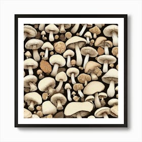 Mushroom Pattern 1 Art Print