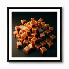 "Caramel Cubes - A Sweet Still Life Art Print