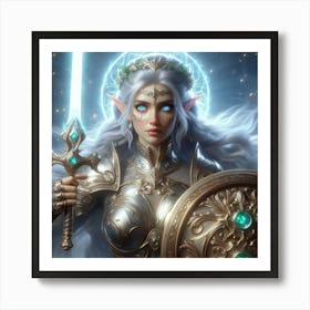 Elf Warrior 5 Art Print