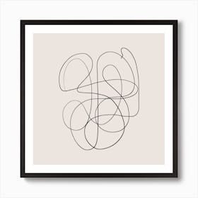 I Am Confused Square Art Print