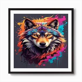 Wolf Painting 3 Art Print