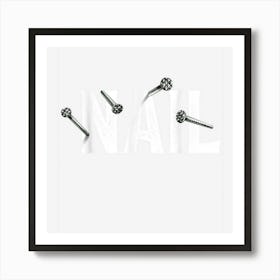 Funny Hammer And Nail Men Couple Diy Costume Halloween Party Art Print