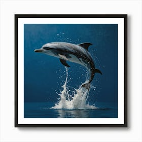 Dolphin Jumping 3 Art Print