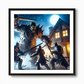 Knights Of The Night Art Print