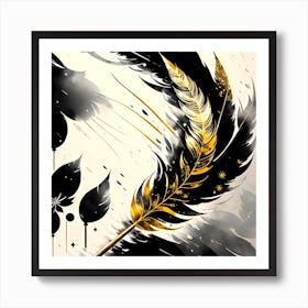 Feather Painting 10 Art Print