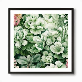 Beasutiful Botanical Plants Landscape Art Print