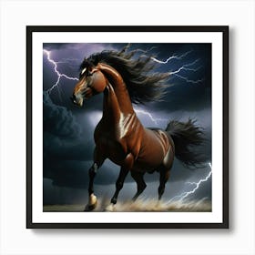 Lightning Horse 25 Art Print