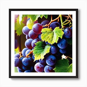Grapes On The Vine 5 Art Print