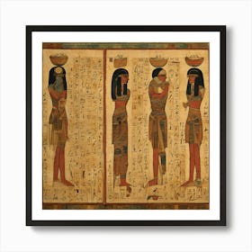 Egyptian Queens Women Historically Art Art Print