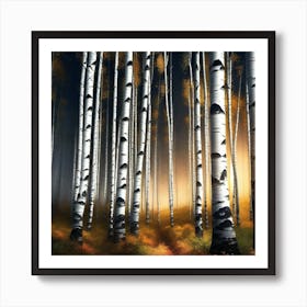 Birch Forest 22 Art Print