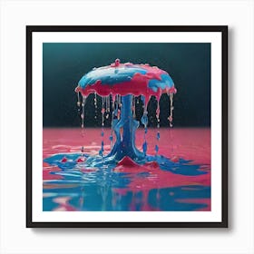 Dripping Paint Art Print