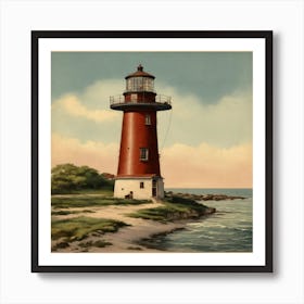 Lighthouse Of St John Art Print