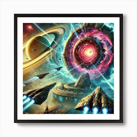 Resonance Rift Gravitational Fields 1024x1024 Art Print