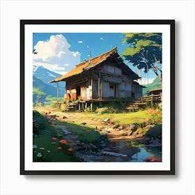 House In The Mountains 1 Art Print