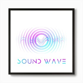 Abstract Sound Wave 2 Art Print