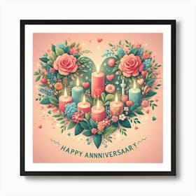 Happy Anniversary Art Print