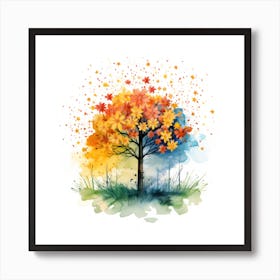 Autumn Tree Art Print