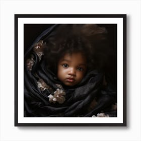 Portrait Of A Black Child Art Print