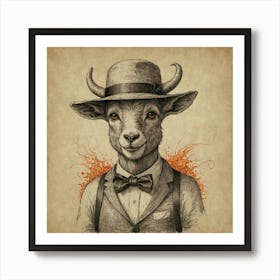 Goat In A Suit 4 Affiche