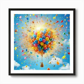 Balloons In The Sky Affiche