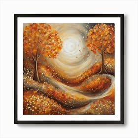 Autumn Trees 1 Art Print