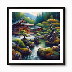 Asian Garden Art Print