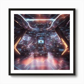 Futuristic Space 1 Art Print