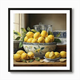 Lemons Kitchen Art Print 2 Art Print
