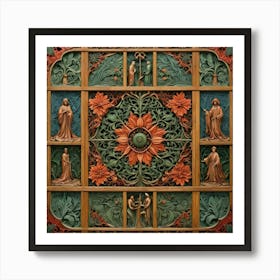 Angels And Saints Art Print