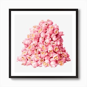 Pink Popcorn 6 Art Print