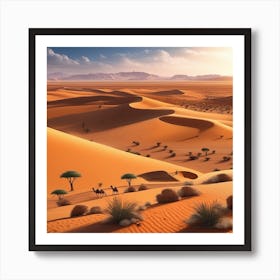 Sahara Desert Landscape 15 Art Print