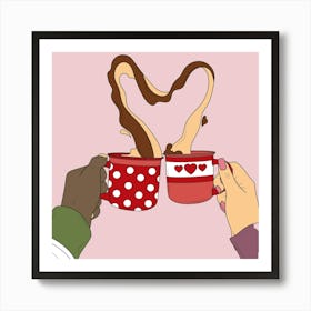 Coffee Date Art Print