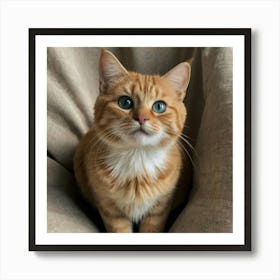 Orange Tabby Cat 1 Art Print