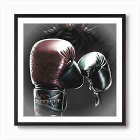 Boxing Gloves Art Print