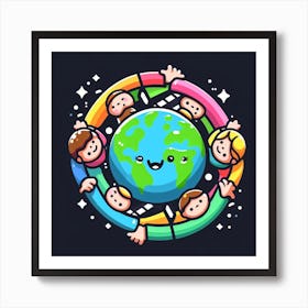 World Is A Big Place Art Print