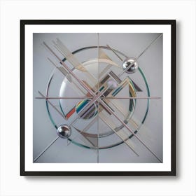 Abstract Clock Art Print