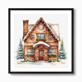 Gingerbread House Art Print