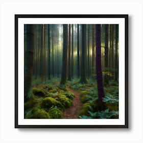 Forest Path 1 Art Print