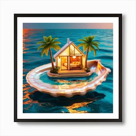 House On An Oyster Shell Art Print