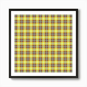 Plaid Fabric 165 Art Print